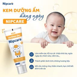 Kem dưỡng ẩm Nipcare - Hỗ trợ dưỡng ẩm cho bé da khô do các vấn đề về chàm sữa, viêm da cơ địa 5