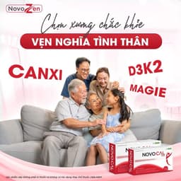 Viên uống Canxi Novocal Caps - Bổ sung canxi, mangie, d3k2 hỗ trợ xương cơ chắc khoẻ 6