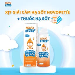 Xịt giải cảm hạ sốt Novopetie giảm sốt nhanh, an toàn cho trẻ từ 6 tháng 2