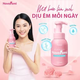 Bọt dung dịch vệ sinh phụ nữ Novofemi 180ml - Bọt vệ sinh 2 chiều, hộ trợ sạch dịu, hôi ngứa, kháng khuẩn dùng hàng ngày 5