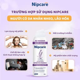 Xịt massage ngừa rạn da Nipcare 80ml - Làm mềm da, mờ vết rạn 6