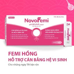 [Che Tên] Viên đặt Novofemi Hồng - Viên đặt phục hồi, cân bằng PH, bổ sung men, dưỡng ẩm, hạn chế tái nhiễm 2