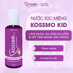 Combo 2 Nước súc miệng Kossmo làm sạch, giúp kh.áng kh.uẩn, hỗ trợ ngừa sâu răng, viêm lợi trẻ em người lớn 6