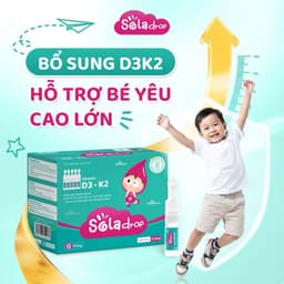 Vitamin D3K2 Sola Drop dạng 20 tép - Hỗ trợ chiều cao, răng xương chắc khoẻ 2
