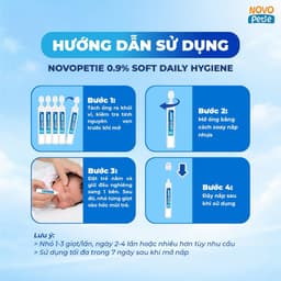 Nhỏ muỗi nước muối sinh lý NovoPetie 0.9% 1.9% dạng 30 tép BFS - Làm sạch diệu nhẹ, hỗ trợ niêm mạc 8