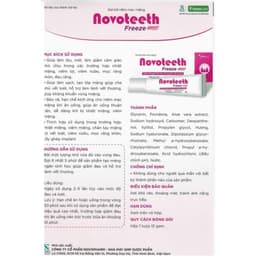 Gel bôi răng miệng Novoteeth Freeze - Hỗ trợ lành vế thương, giảm đau nhiệt miêng, tay chân miệng cho trẻ từ 2tháng tuổi 4