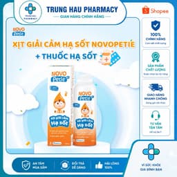 Xịt giải cảm hạ sốt Novopetie giảm sốt nhanh, an toàn cho trẻ từ 6 tháng 1