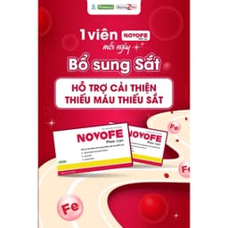 Viên uống Sắt Novofe Plus Caps - Hỗ trợ tình trạng thiếu máu, thiếu sắt - Hộp 30 viên 2