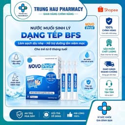 Nhỏ muỗi nước muối sinh lý NovoPetie 0.9% 1.9% dạng 30 tép BFS - Làm sạch diệu nhẹ, hỗ trợ niêm mạc 2