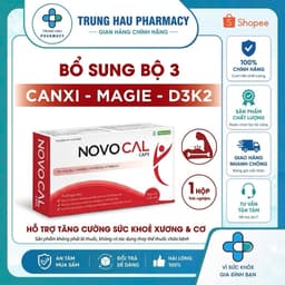 Viên uống Canxi Novocal Caps - Bổ sung canxi, mangie, d3k2 hỗ trợ xương cơ chắc khoẻ 1