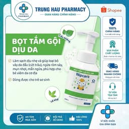 Bọt tắm gội cho bé Nipcare 200ml - Hỗ trợ rôm sảy, mẩn ngứa, phù hợp cho bé viêm da cơ địa 1