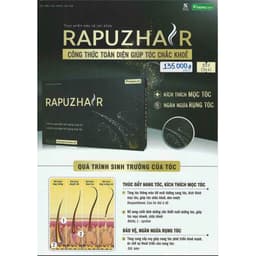 Viên uống RAPUZHAIR - Giúp giảm gãy rụng, cải thiện tình trạng mọc tóc, tóc chắc khoẻ (Hộp 30 viên) 2