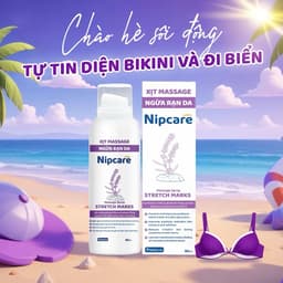 Xịt massage ngừa rạn da Nipcare 80ml - Làm mềm da, mờ vết rạn 2