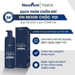 Bọt vệ sinh nam Tomfox - Sạch thơm cuốn hút, kháng khuẩn, hỗ trợ viêm nhiễm, sử dụng hàng ngày 2
