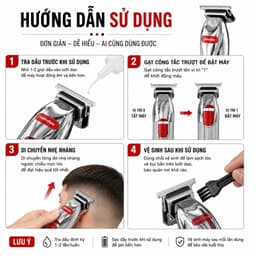 Tông Đơ Chấn Viền Madeshow M6 Chính Hãng 7W 7200RPM Pin 1400mAh Cạo Sát Tóc Tattoo Cắt Viền Chuyên Nghiệp 4