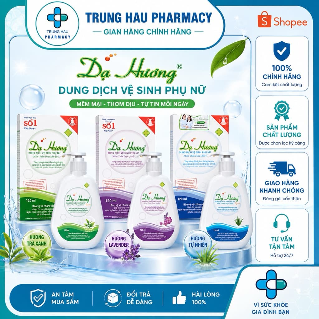 Dung dịch vệ sinh phụ nữ Dạ Hương 100ml