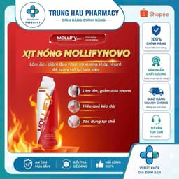 Xịt Giảm Đau Mollifynovo Warm & Pain Relief - Dầu Xoa Bóp Giảm Đau Xương Khớp, Massage Cổ Vai Gáy Chai 50ml 1