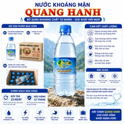 Nước Khoáng Mặn Quang Hanh 500ml Chính Hãng - Giàu Khoáng Chất Tự Nhiên, Bổ Sung Điện Giải, Thùng 20 Chai 9