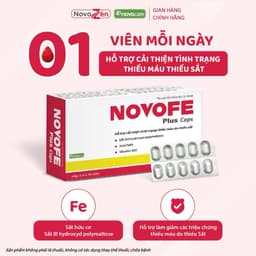 Viên uống Sắt Novofe Plus Caps - Hỗ trợ tình trạng thiếu máu, thiếu sắt - Hộp 30 viên 6