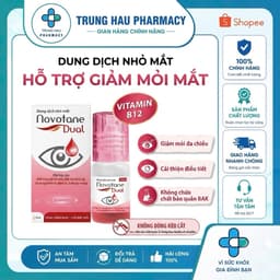 Nước nhỏ mắt Novotane Dual chuyên biệt cho mắt mỏi do cận thị, loạn thị, sử dụng thiết bị điện tử, hỗ trợ cải thiện điều 1
