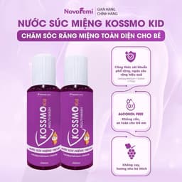 Combo 2 Nước súc miệng Kossmo làm sạch, giúp kh.áng kh.uẩn, hỗ trợ ngừa sâu răng, viêm lợi trẻ em người lớn 4