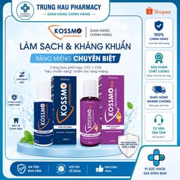 Combo 2 Nước súc miệng Kossmo làm sạch, giúp kh.áng kh.uẩn, hỗ trợ ngừa sâu răng, viêm lợi trẻ em người lớn 1