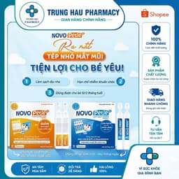 Nhỏ muỗi nước muối sinh lý NovoPetie 0.9% 1.9% dạng 30 tép BFS - Làm sạch diệu nhẹ, hỗ trợ niêm mạc 1
