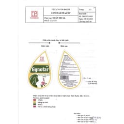Dung dịch vệ sinh phụ nữ Gynofar sạch khuẩn 250ml, 500ml 7