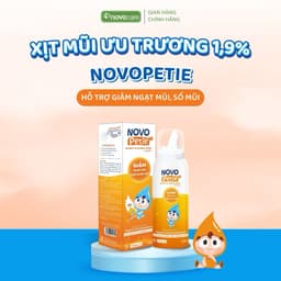 Combo xịt mũi Novo Petie 0.9% & 1.9% - Xịt vệ sinh, hỗ trợ giảm ngạt mũi, sổ mũi 7