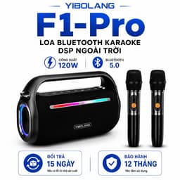 Loa Bluetooth Karaoke YIBOLANG F1-Pro 120W Kèm Micro Không Dây DSP Bluetooth 5.0 Pin 8000mAh Loa Xách Tay Ngoài Trời 1