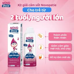 Xịt giải cảm hạ sốt Novopetie giảm sốt nhanh, an toàn cho trẻ từ 6 tháng 7