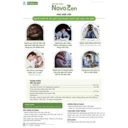 Viên uống ngủ ngon NovoZen - Hỗ trợ cải thiện tình trạng căng thẳng, mất ngủ ( Hộp 30 viên) 4