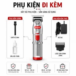 Tông Đơ Chấn Viền Madeshow M6 Chính Hãng 7W 7200RPM Pin 1400mAh Cạo Sát Tóc Tattoo Cắt Viền Chuyên Nghiệp 5