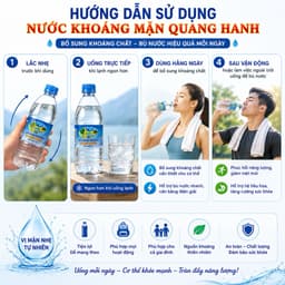 Nước Khoáng Mặn Quang Hanh 500ml Chính Hãng - Giàu Khoáng Chất Tự Nhiên, Bổ Sung Điện Giải, Thùng 20 Chai 4