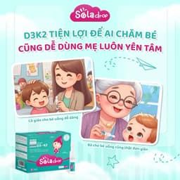 Vitamin D3K2 Sola Drop dạng 20 tép - Hỗ trợ chiều cao, răng xương chắc khoẻ 4