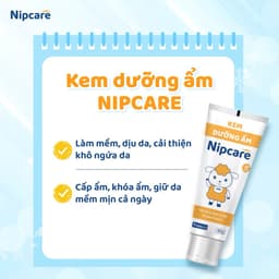 Kem dưỡng ẩm Nipcare - Hỗ trợ dưỡng ẩm cho bé da khô do các vấn đề về chàm sữa, viêm da cơ địa 4