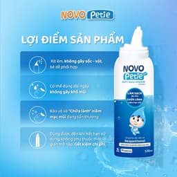Combo xịt mũi Novo Petie 0.9% & 1.9% - Xịt vệ sinh, hỗ trợ giảm ngạt mũi, sổ mũi 4