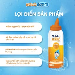 Combo xịt mũi Novo Petie 0.9% & 1.9% - Xịt vệ sinh, hỗ trợ giảm ngạt mũi, sổ mũi 5