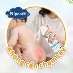 Xịt hăm Nipcare 80ml - Vệ sinh khi thay tã bỉm, ngừa hăm tả dạng phun sương 5