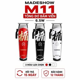 Tông Đơ Chấn Viền Madeshow M11 Chuyên Nghiệp 6.5W - Pin 1400mAh, Lưỡi T Blade Thép Không Gỉ, Tỉa Viền Fade Barber 1