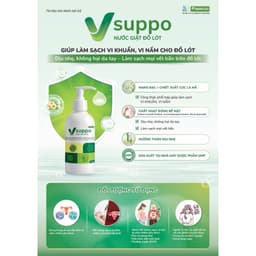Combo Vsuppo: Viên đặt phụ khoa Vsuppo - Nước giặt đồ lót Vsuppo - Giúp làm sạch vi khuẩn, vi nấm đồ lót 7