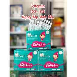 Vitamin D3K2 Sola Drop dạng 20 tép - Hỗ trợ chiều cao, răng xương chắc khoẻ 6