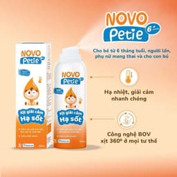 Xịt giải cảm hạ sốt Novopetie giảm sốt nhanh, an toàn cho trẻ từ 6 tháng 3