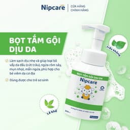 Bọt tắm gội cho bé Nipcare 200ml - Hỗ trợ rôm sảy, mẩn ngứa, phù hợp cho bé viêm da cơ địa 3