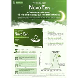 Viên uống ngủ ngon NovoZen - Hỗ trợ cải thiện tình trạng căng thẳng, mất ngủ ( Hộp 30 viên) 3