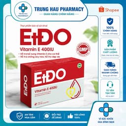 Vitamin ETDO 400IU Tín Phong hộp 30 viên - Bổ sung Vitamin E đỏ cho cơ thể, giúp chống oxy hoá, đẹp da 1