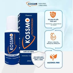 Combo 2 Nước súc miệng Kossmo làm sạch, giúp kh.áng kh.uẩn, hỗ trợ ngừa sâu răng, viêm lợi trẻ em người lớn 3
