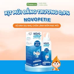Combo xịt mũi Novo Petie 0.9% & 1.9% - Xịt vệ sinh, hỗ trợ giảm ngạt mũi, sổ mũi 6