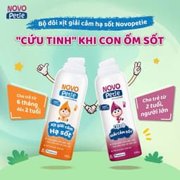 Xịt giải cảm hạ sốt Novopetie giảm sốt nhanh, an toàn cho trẻ từ 6 tháng 5