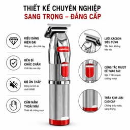 Tông Đơ Chấn Viền Madeshow M6 Chính Hãng 7W 7200RPM Pin 1400mAh Cạo Sát Tóc Tattoo Cắt Viền Chuyên Nghiệp 2